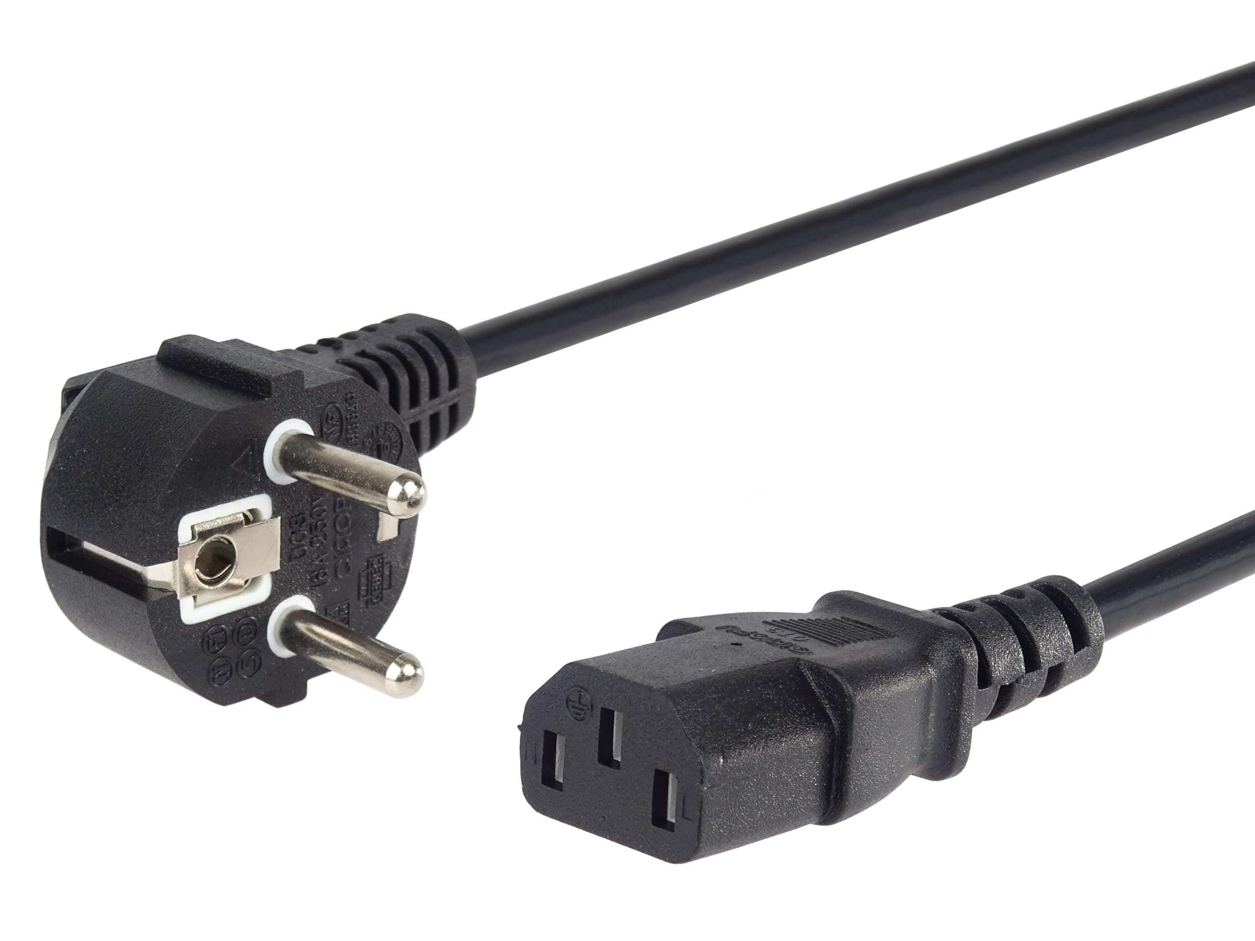 PremiumCord Câble d'alimentation AA8230 V 5 m Noir pour Appareils Électriques IEC320 C13 Coupure de Protection Froid