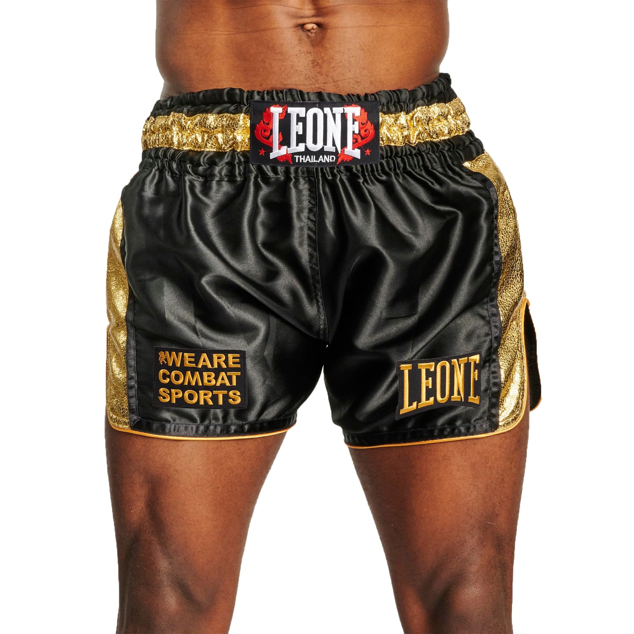 LEONE 1947 Short Muay Thai Kick Boxe KHAO LAK AB876 - Combats professionnels - Boxeurs - Gym - Ergonomie améliorée - Tai