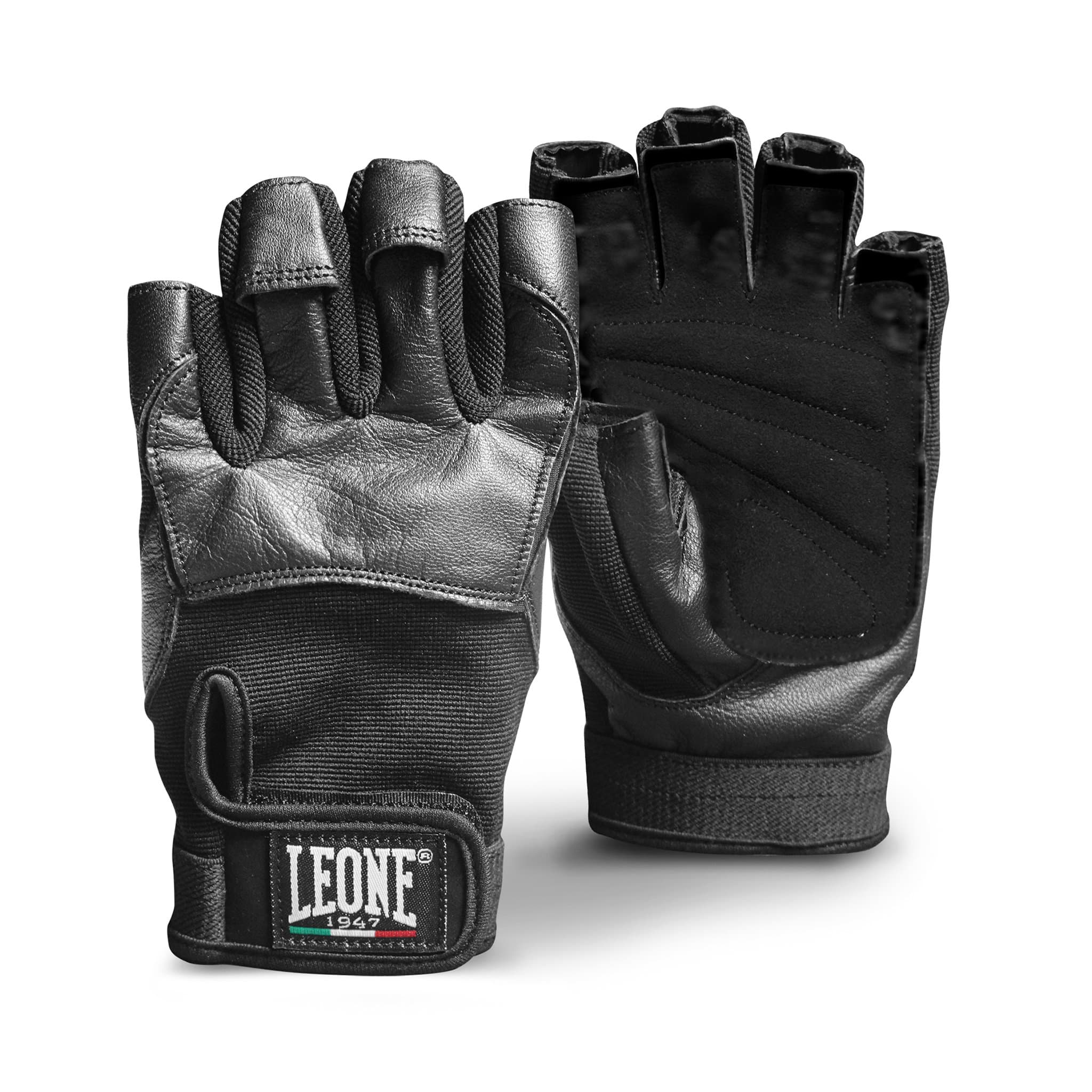 LEONE 1947 Gants de Sport Mécaniques Uni-Sexe En Cuir synthétique Respirants Taille M à L (Ab713)