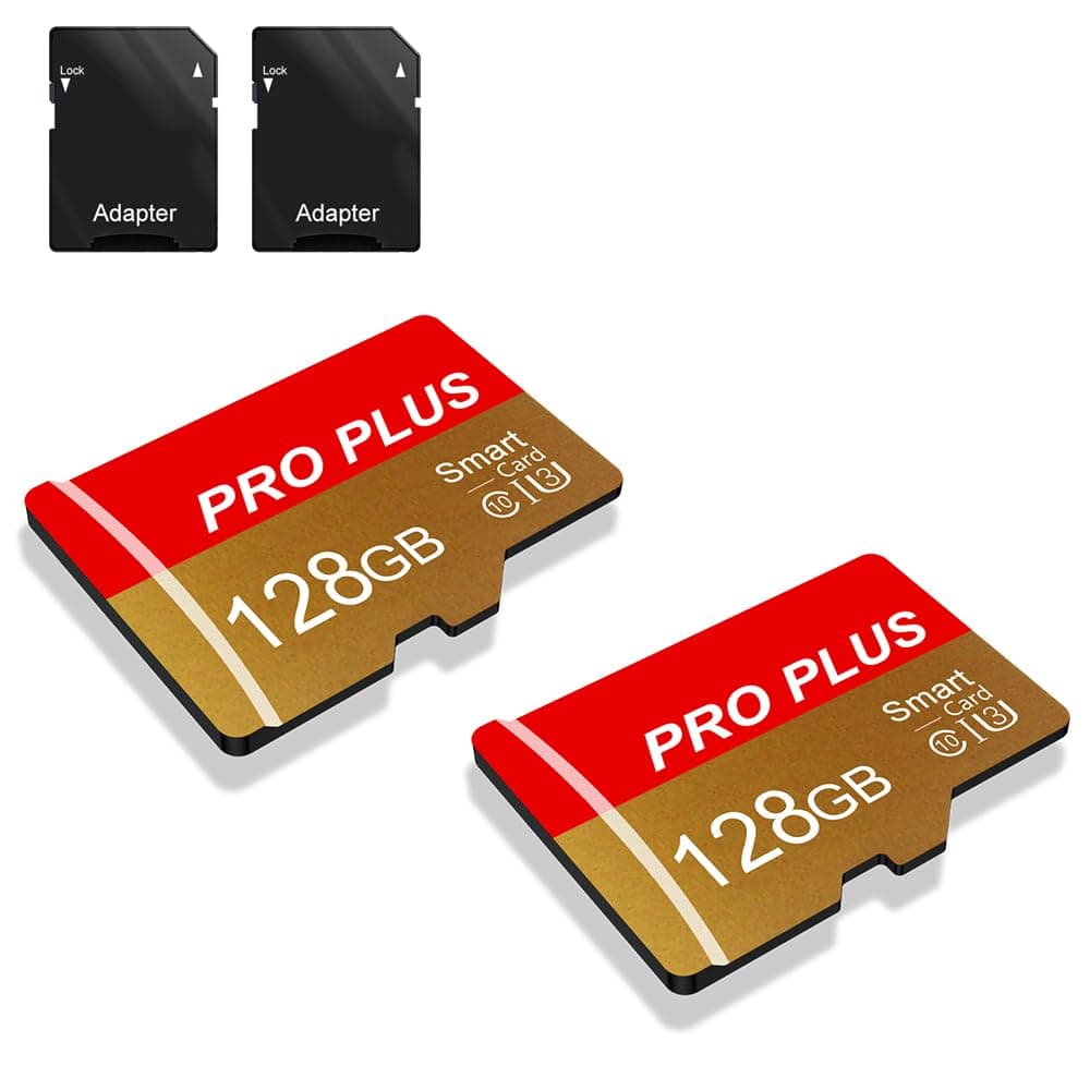 Carte Mémoire 128 Go UHS-I A1 C10 TF162 Haute Vitesse avec Adaptateur pour Tablette Téléphone Appareil Photo Autoradio E