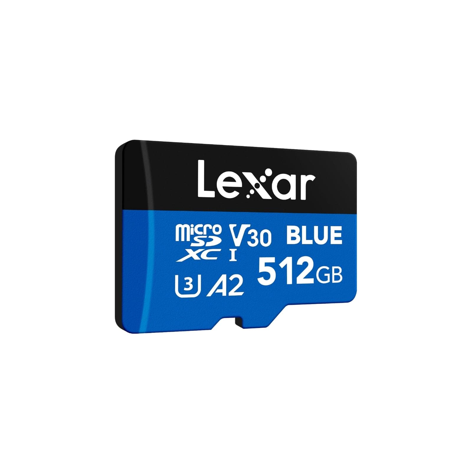 Carte micro SD Lexar Blue, haute vitesse jusqu'à 160 Mo/s, pour smartphones et caméras d'action U3 UHS-I V30 C10