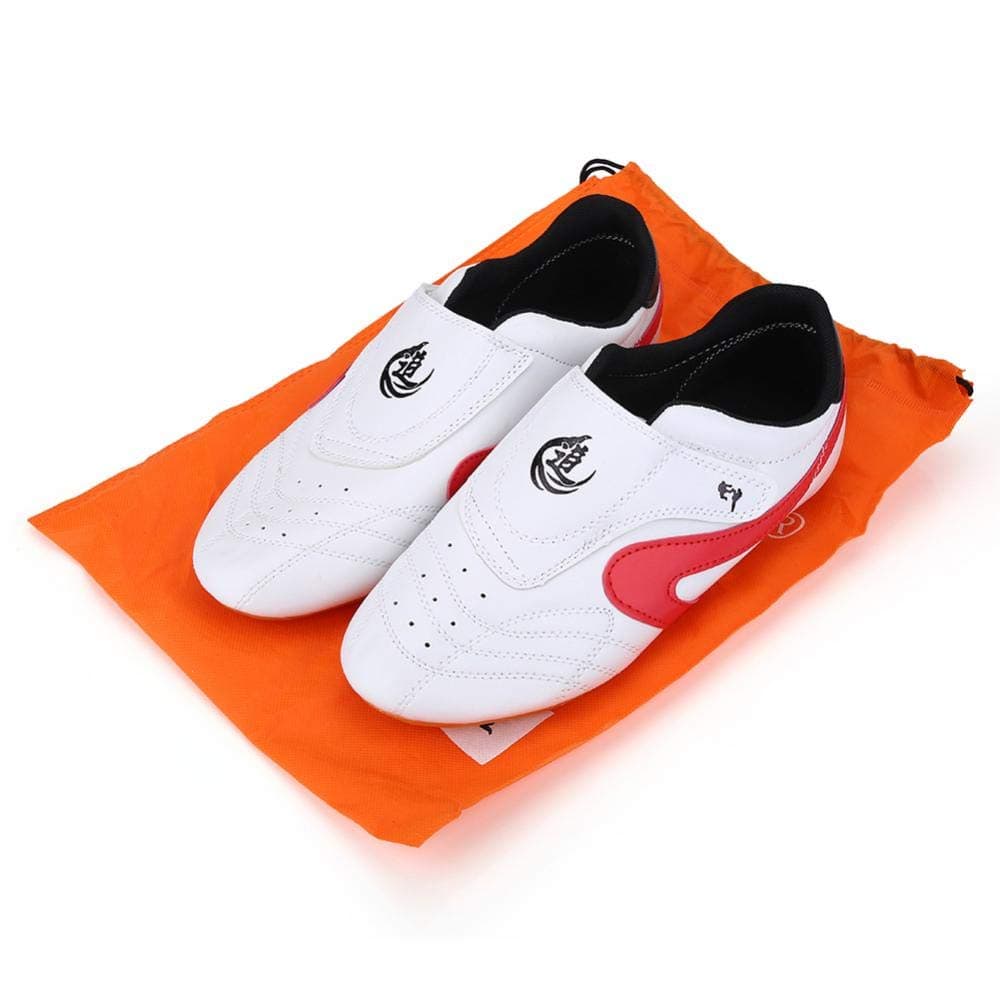 Dilwe Chaussures de Boxe en Cuir PU pour Adultes Professionnels Boxe et Kickboxing Mixtes Taille EU 42-52 Entrainement C