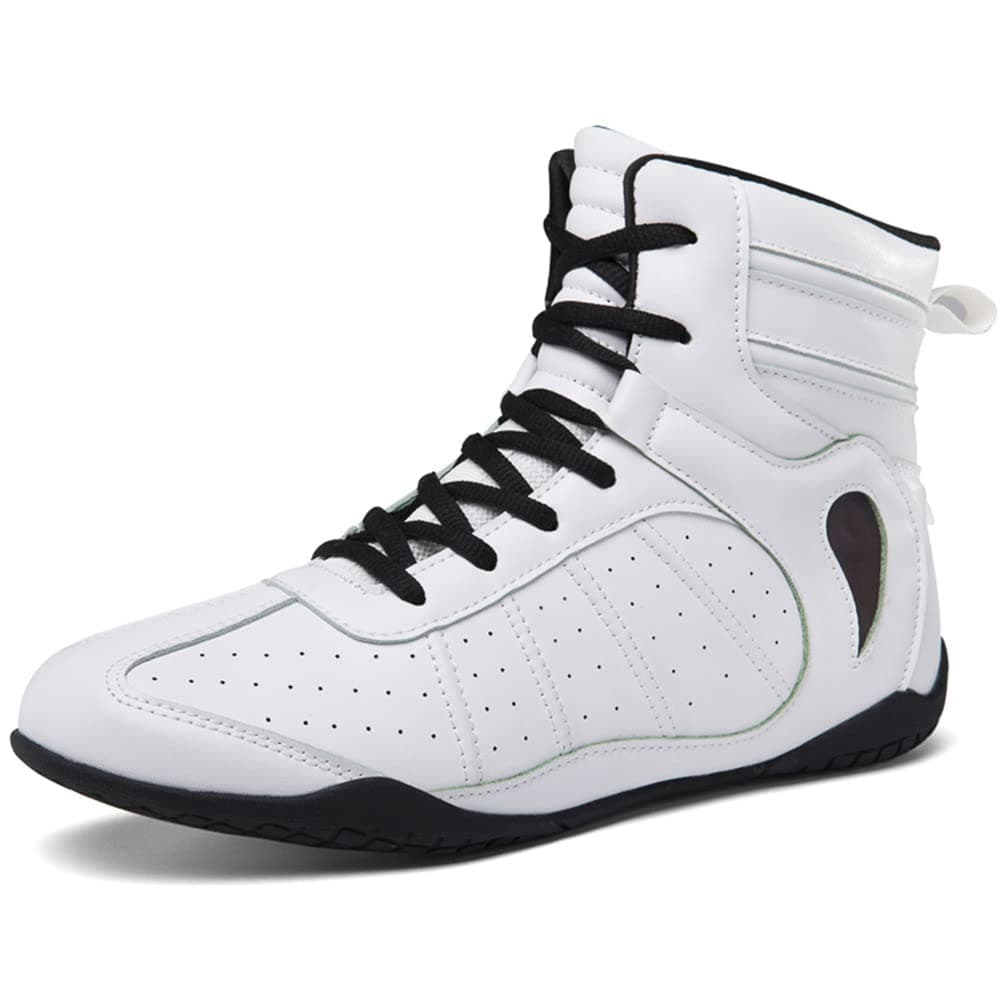 Youngtie Chaussures de Boxe pour Hommes Chaussures de Lutte Professionnelles Bottes de Boxe pour Entraînements Physiques