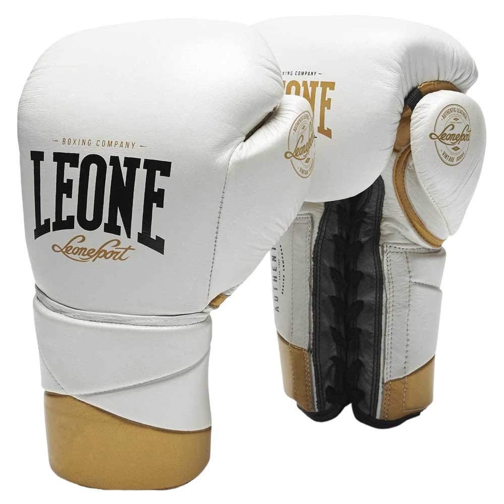 LEONE 1947 Authentic Gants de Boxe Mixte pour Homme en Combat de Gymnasium dotés de palmes en Microfiber avec poignets a