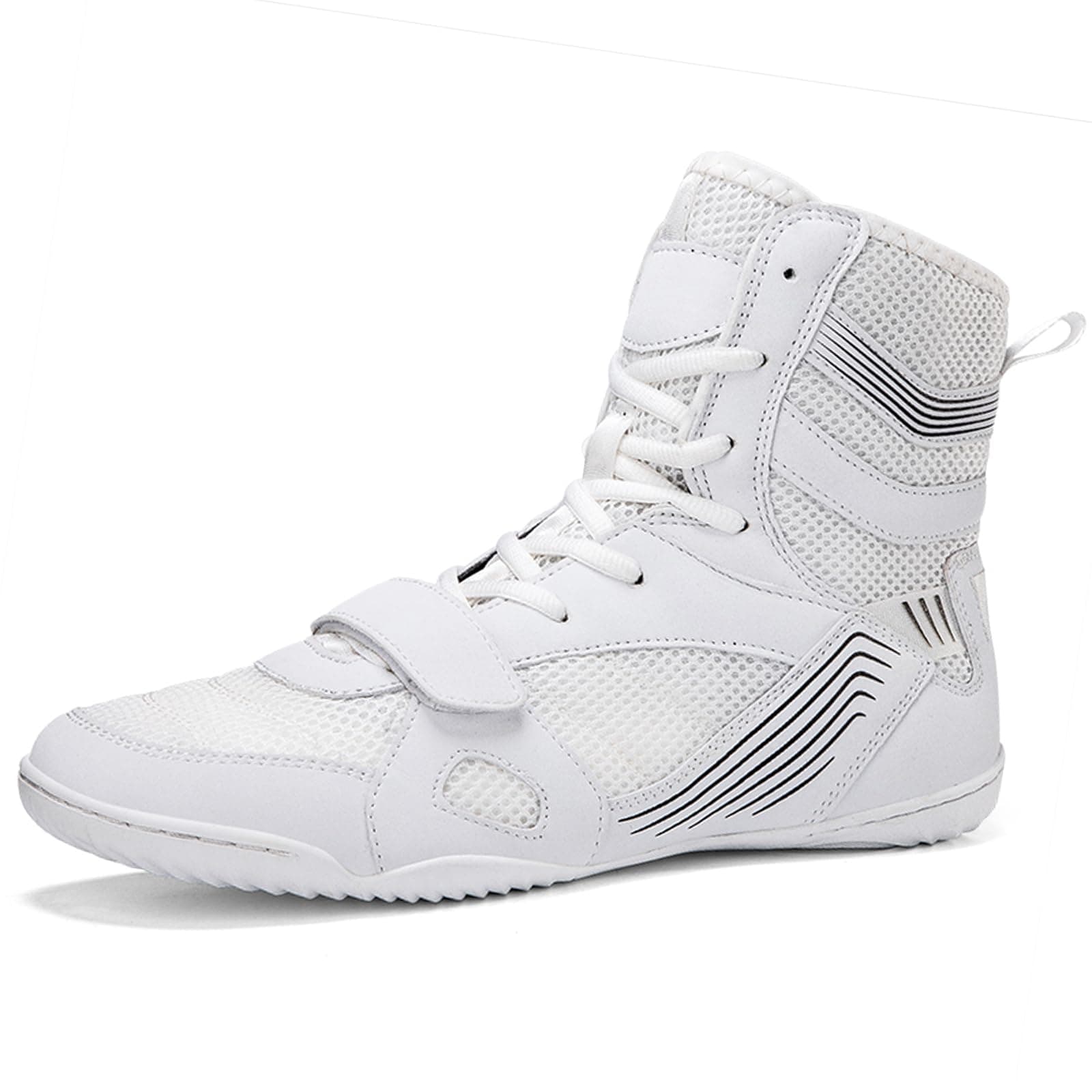 PENXZT Boxe Professionnelles pour Homme - Durables et Antidérapantes | Chaussures de Lutte & Arts Martiaux