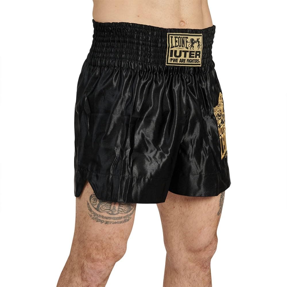 LEONE 1947 Shorts de combat Kickboxing & Thai Taille L pour Entraînement Sportif Élastique et Respirant