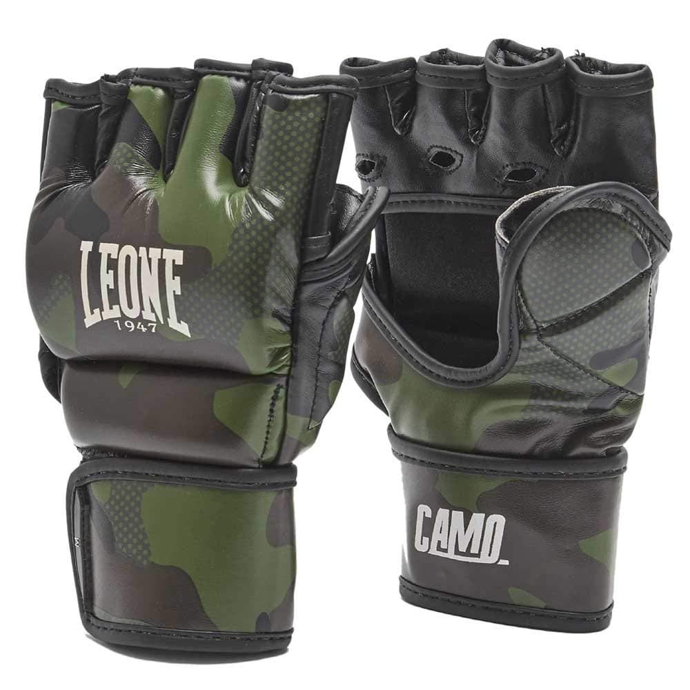 Gants MMA LEONE 1947 Camouflage Vert Professionnels Boxe Selena GP120