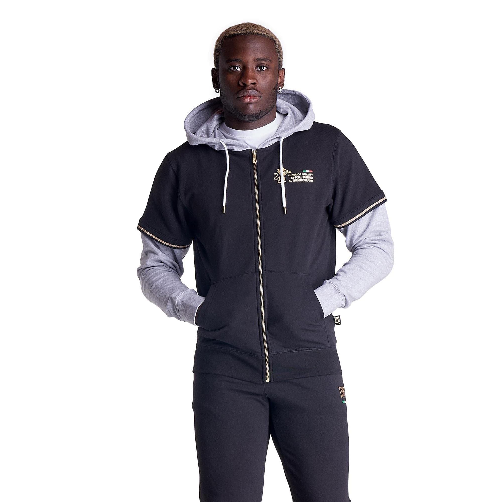LEONE 1947 Sweat à Capuche Homme Doré - Hiver Sportif - M4083T5F01