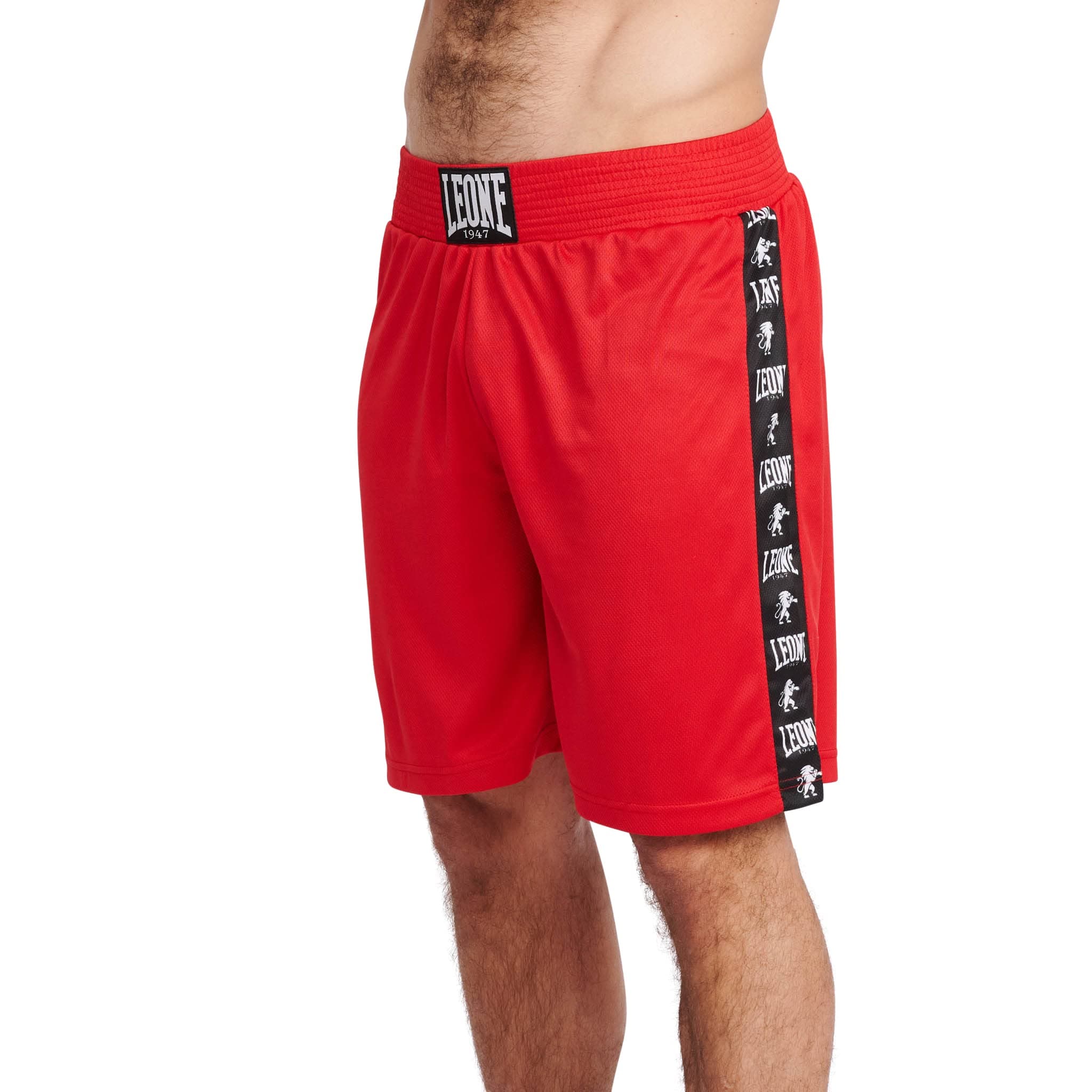 LEONE 1947 Short Boxer Rouge Mixte Polyester Stretch Comfortable Mixte