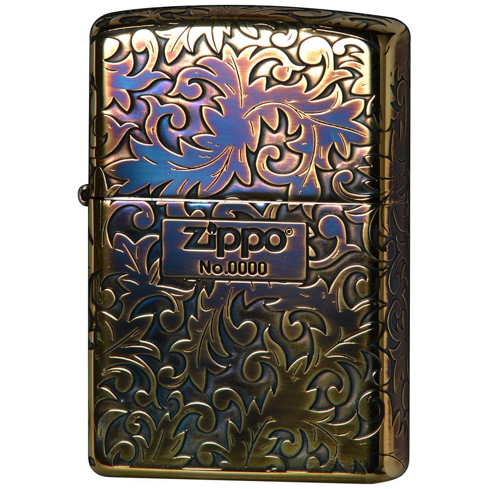 Zippo Classic Arabesque Logo oxydé Dorure | Homme | Cérémonies et Evenements Spéciaux | Feu Continu et Durabilité | 5 Fa