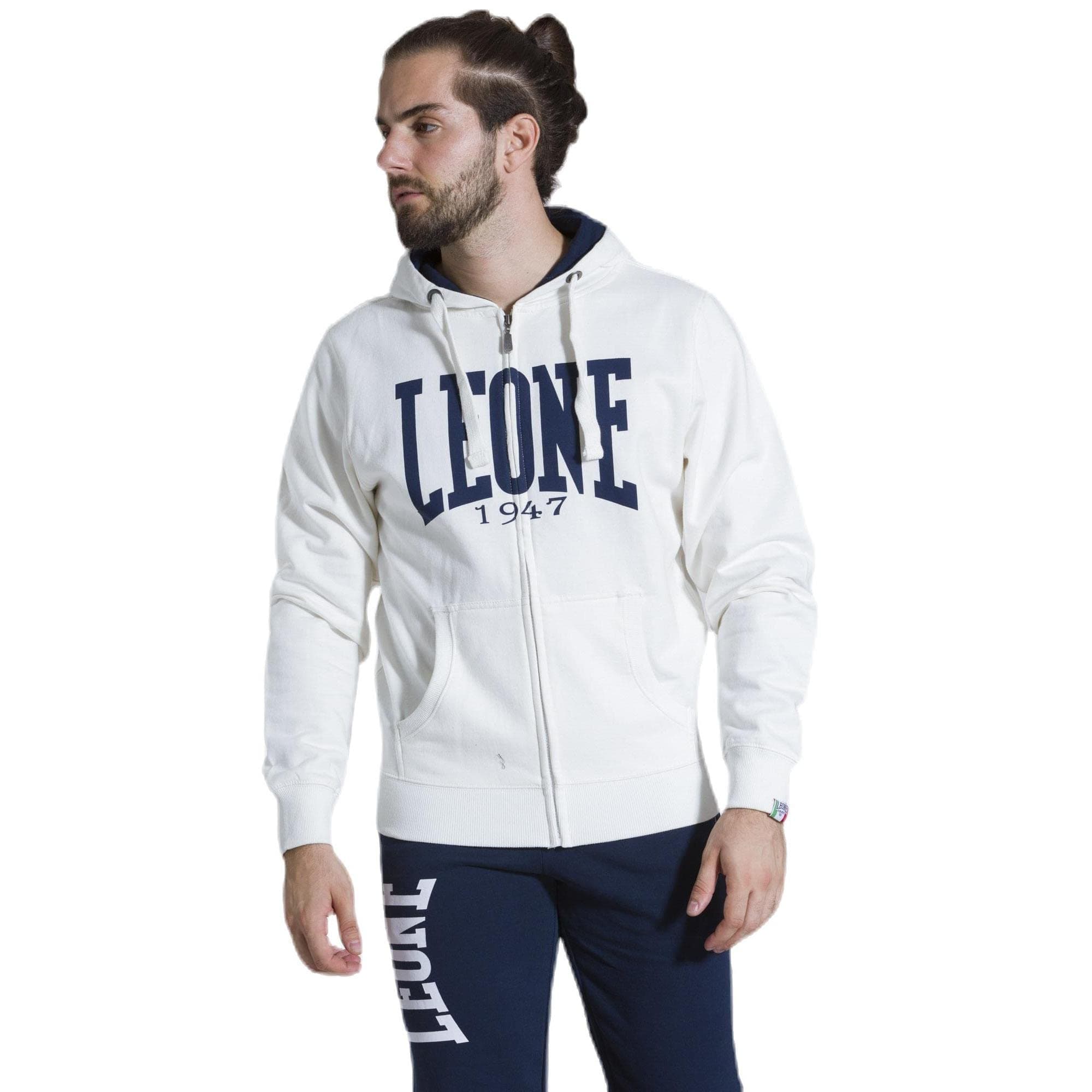 LEONE 1947 Sweat À Capuche Éclair Homme Hiver Fashionably Unique