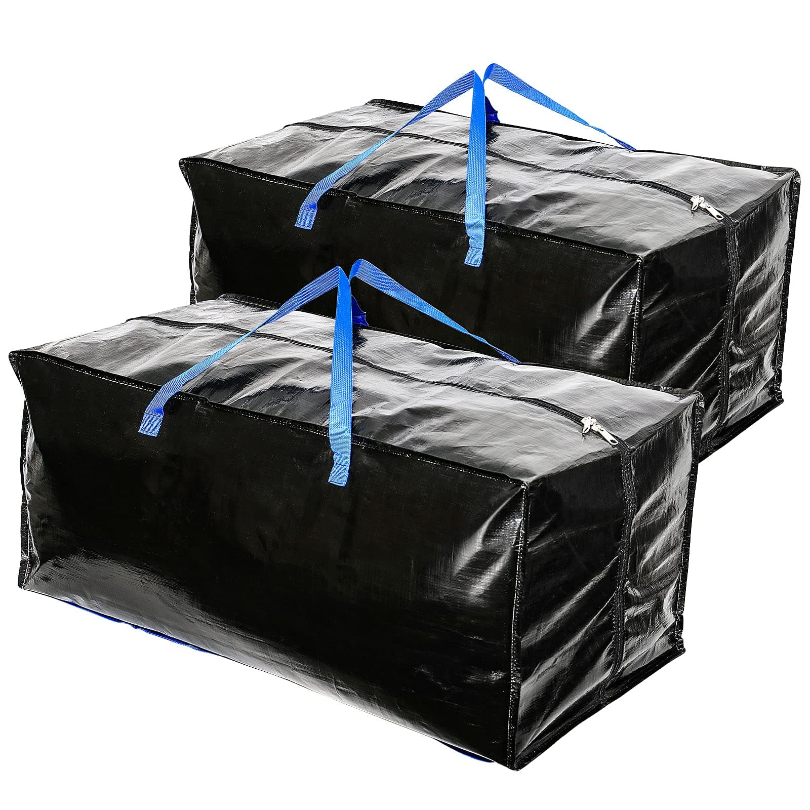 2 sacs de rangement extra-larges et épais (80×40×35cm) pour déménagement, camping et outils de jardinage avec sangles de