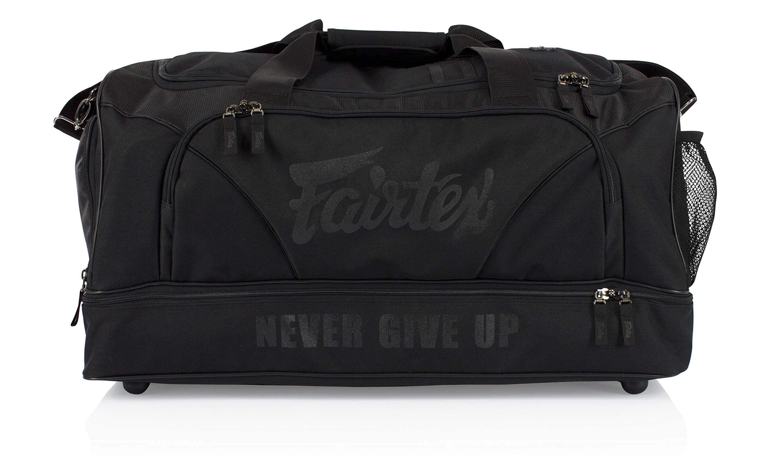 Fairtex Sac de sport robuste FX-BAG2BB pour le gym, tapis de sol, voyage noir