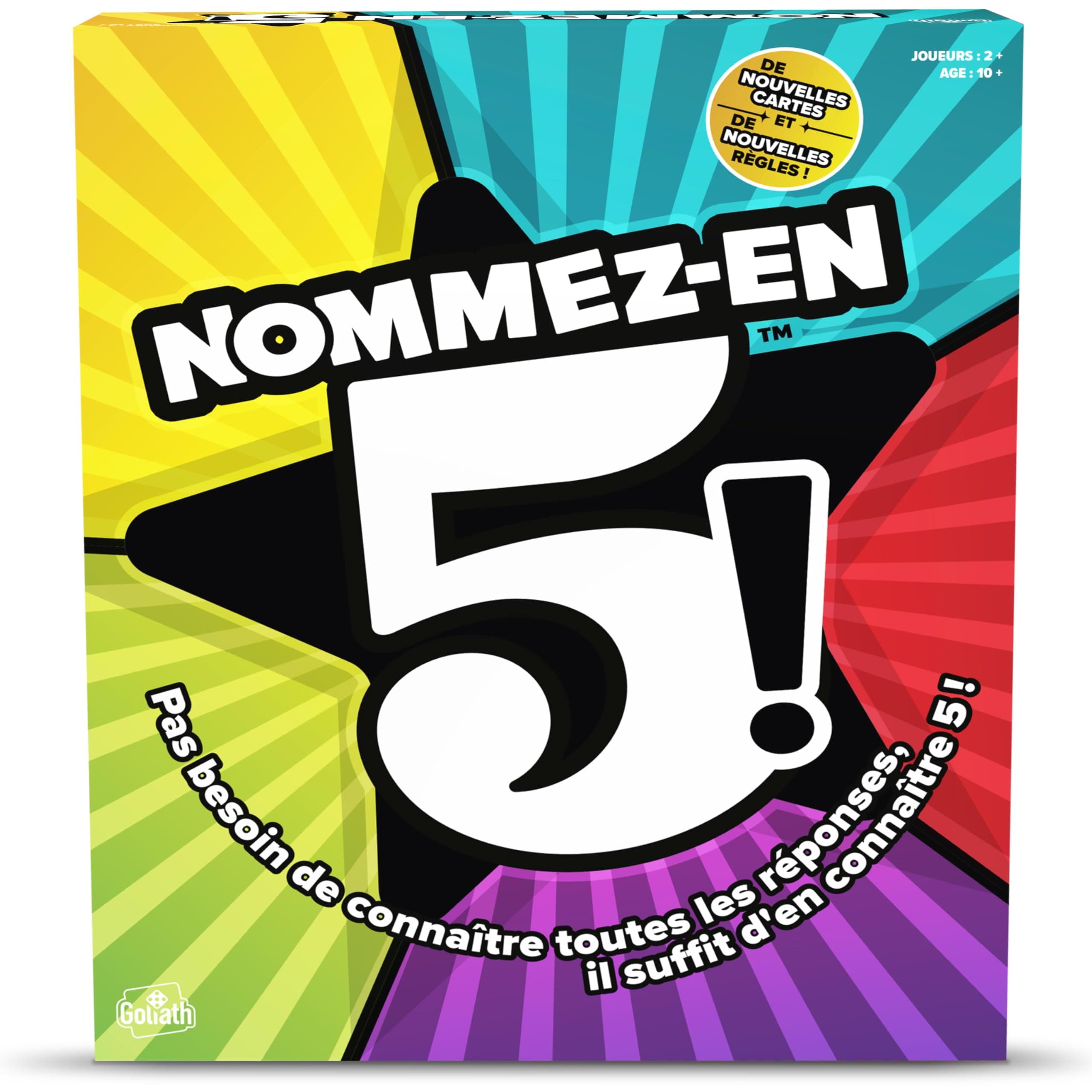 **Nombez-En-5 - Jeu de Réflexion pour Famille et Amis - 2 à 6 Joueurs - Développe la Créativité et le Travail d'Équipe -