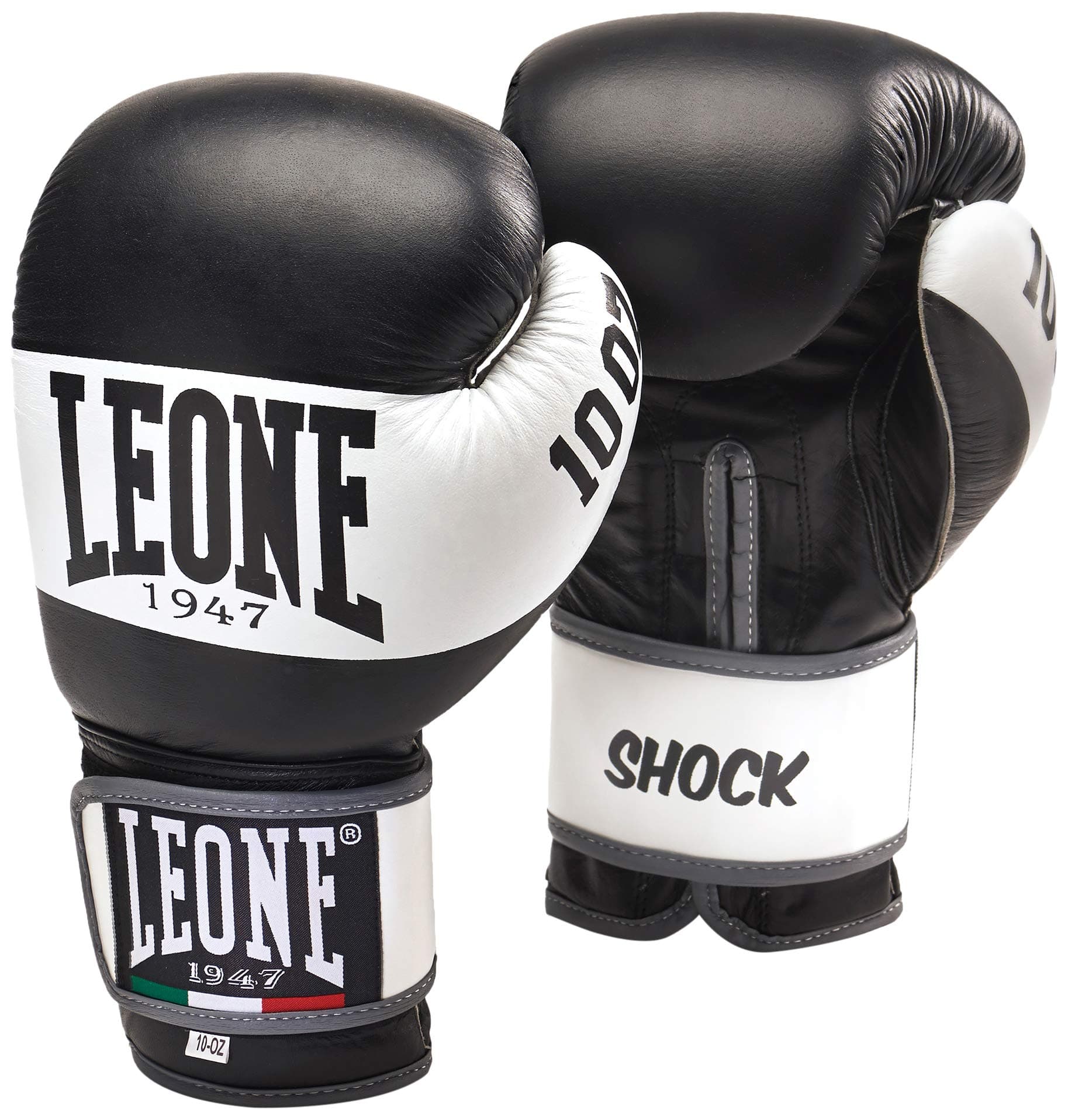 LEONE 1947 Gants de Boxe Shock Absorption pour Boxeurs - Sangle Élastique - 18 oz - Boxe en Sala de Sport