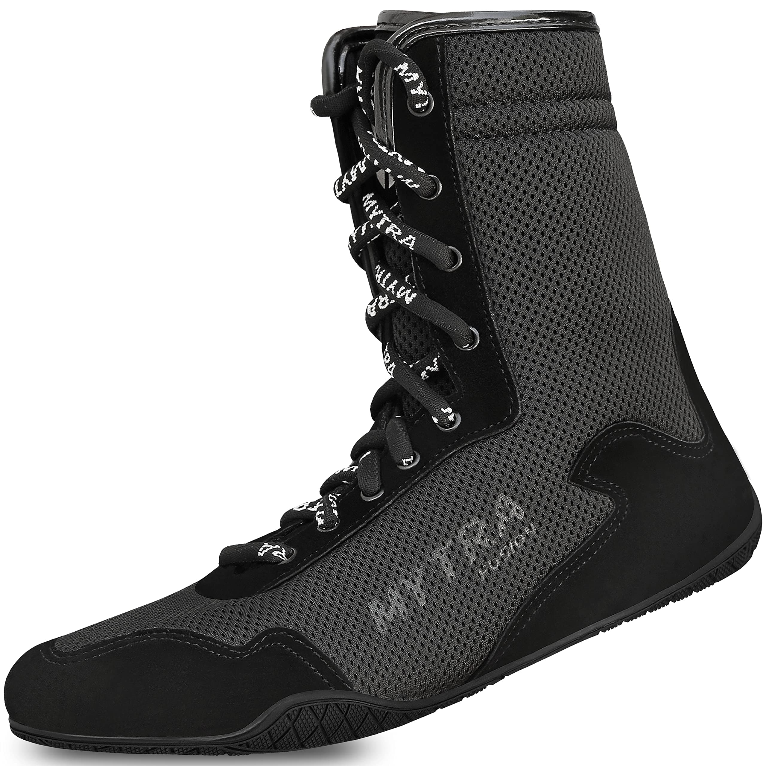 Mytra Fusion Chaussures de Boxe Suede Cuir Boots de Boxe pour Homme et Juniors